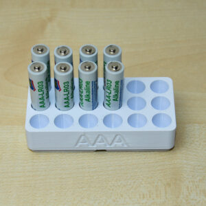 Batterieorganizer Größe AAA - 18 Batterien Gridfinity