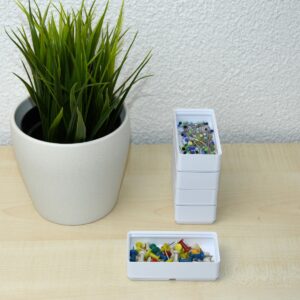 Sortierbox 1x2 - flach (Set 5 Stück)