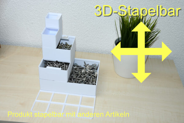 Produkt stapelbar mit anderen Artikeln