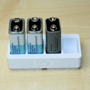 Batterieorganizer (9V, bis 4 Stück)