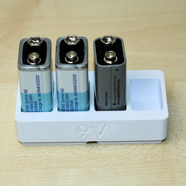 Batterieorganizer (9V, bis 4 Stück)