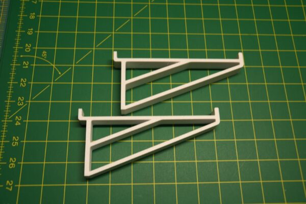 Regalträger für Lamellenwand – 15 cm Einlegebreite – weiß (2er-Set)