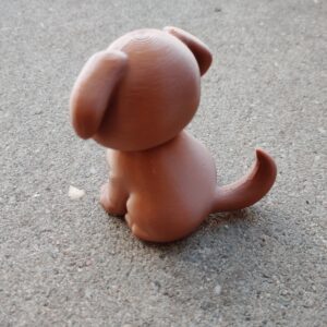 Stoffgewicht Milo Hund – braun, handcoloriert