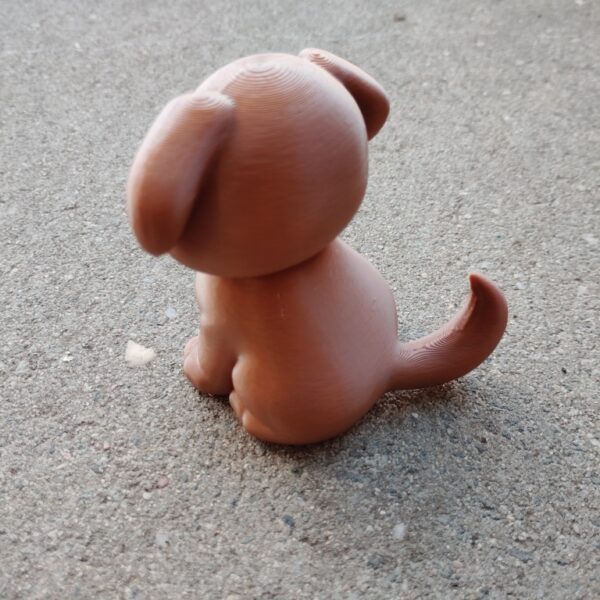 Stoffgewicht Milo Hund – braun, handcoloriert